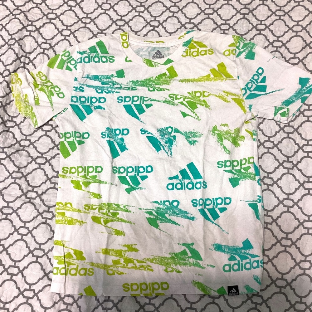 Adidas logo print shirt